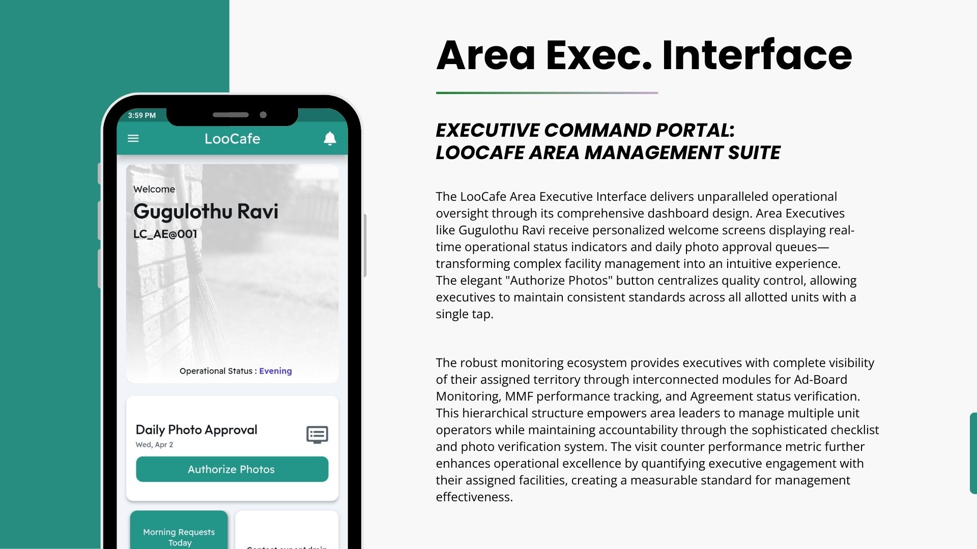 Area Executive Command Portal