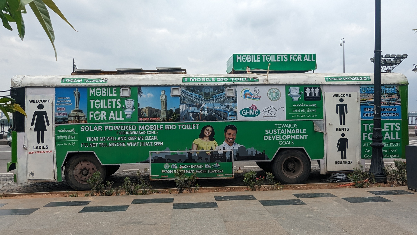 Solar-powered mobile bio-toilet deployed in Secunderabad